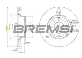 Bremsi CD6178V - B. DISC FIAT, NISSAN, ALFA ROMEO