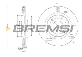 Bremsi CD6192V - B. DISC PEUGEOT, CITROEN, TOYOTA