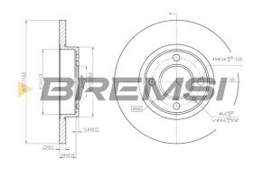 Bremsi CD6205S - B. DISC VW, SEAT