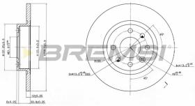 Bremsi CD6213S - B. DISC VOLVO