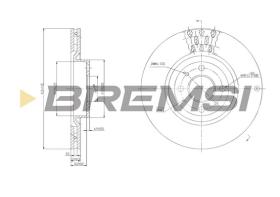 Bremsi CD6220V - B. DISC FIAT, ALFA ROMEO, LANCIA