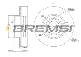 Bremsi CD6248S - B. DISC BMW, NISSAN