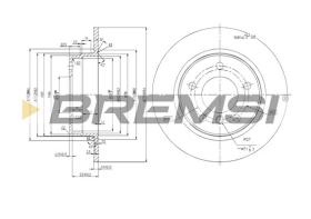 Bremsi CD6249S - B. DISC BMW, HYUNDAI