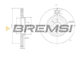 Bremsi CD6252V - B. DISC FIAT, ALFA ROMEO, LANCIA