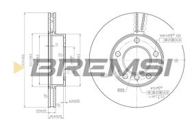Bremsi CD6258V - B. DISC BMW, ALPINA