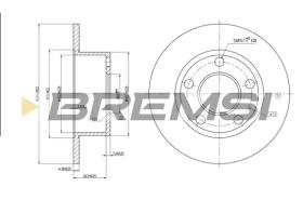 Bremsi CD6321S - B. DISC VW, AUDI, SKODA