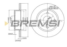 Bremsi CD6442S - B. DISC NISSAN