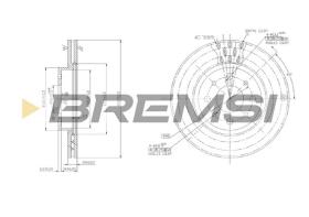 Bremsi CD6521V - B. DISC FIAT, ALFA ROMEO, LANCIA
