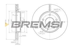 Bremsi CD6588V - B. DISC FIAT, MERCEDES-BENZ