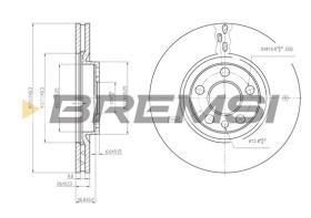 Bremsi CD6760V - B. DISC FIAT, PEUGEOT, CITROEN, LANCIA