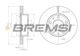 Bremsi CD6768V - B. DISC FIAT, PEUGEOT, CITROEN