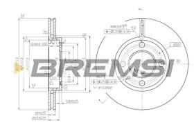 Bremsi CD6812V - B. DISC BMW, VW, SEAT