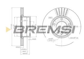 Bremsi CD6834V - B. DISC BMW