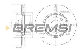 Bremsi CD6841V - B. DISC PEUGEOT, CITROEN