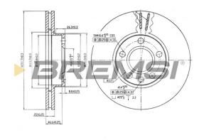 Bremsi CD6846V - B. DISC FORD, VW, SEAT