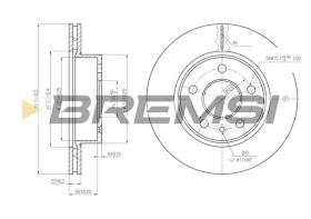 Bremsi CD6860V - B. DISC MERCEDES-BENZ