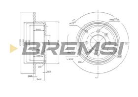 Bremsi CD6869S - B. DISC PEUGEOT