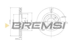 Bremsi CD6870V - B. DISC PEUGEOT