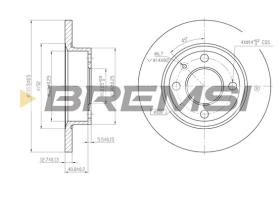 Bremsi CD6875S - B. DISC VW, SKODA