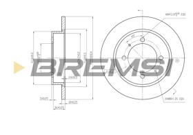 Bremsi CD6886S - B. DISC VOLVO, MITSUBISHI, PROTON