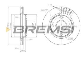 Bremsi CD6887V - B. DISC FORD