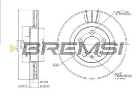 Bremsi CD6928V - B. DISC FORD, VW, AUDI, SEAT, SKODA