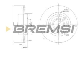 Bremsi CD6995S - B. DISC PEUGEOT, CITROEN