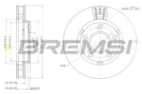 Bremsi CD7030V - B. DISC OPEL, PONTIAC, CADILLAC, BUICK