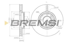 Bremsi CD7041V - B. DISC OPEL, VAUXHALL, CHEVROLET