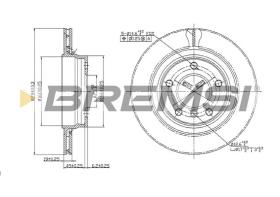 Bremsi CD7073V - B. DISC BMW