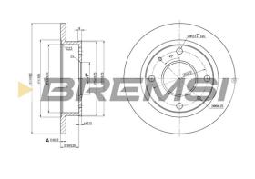 Bremsi CD7077S - B. DISC HYUNDAI
