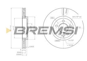 Bremsi CD7080V - B. DISC MG, ROVER