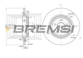 Bremsi CD7099S - B. DISC MERCEDES-BENZ