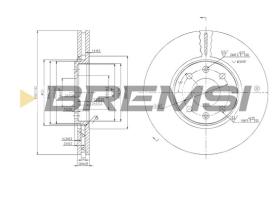 Bremsi CD7106V - B. DISC CITROEN