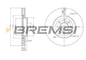 Bremsi CD7122V - B. DISC FIAT, ALFA ROMEO, LANCIA