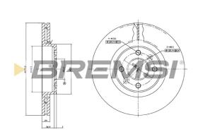 Bremsi CD7124V - B. DISC RENAULT, DACIA