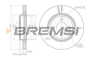 Bremsi CD7127V - B. DISC MINI