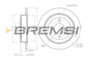 Bremsi CD7128S - B. DISC MINI