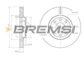 Bremsi CD7131V - B. DISC OPEL, VAUXHALL