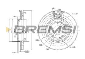 Bremsi CD7135V - B. DISC MERCEDES-BENZ