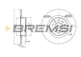 Bremsi CD7138S - B. DISC ALFA ROMEO