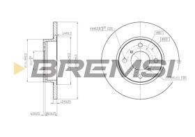 Bremsi CD7148S - B. DISC OPEL, VAUXHALL, SUZUKI