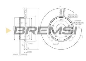 Bremsi CD7151V - B. DISC LAND ROVER