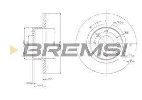Bremsi CD7157S - B. DISC CITROEN