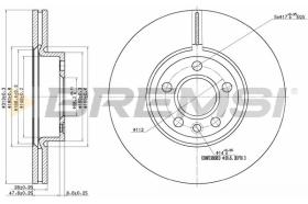 Bremsi CD7160V - B. DISC FORD, VW, SEAT