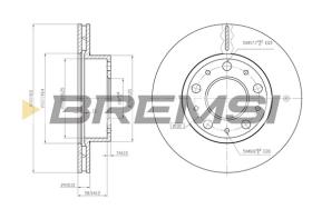 Bremsi CD7171V - B. DISC FIAT, PEUGEOT, CITROEN