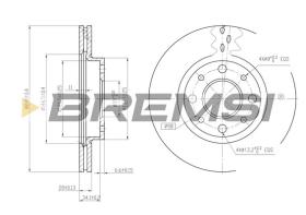 Bremsi CD7179V - B. DISC FIAT, FORD