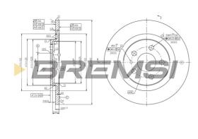 Bremsi CD7181S - B. DISC FIAT, PEUGEOT, CITROEN, LANCIA