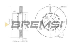 Bremsi CD7201V - B. DISC RENAULT, NISSAN, DACIA, LADA