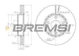 Bremsi CD7204V - B. DISC RENAULT, NISSAN, OPEL